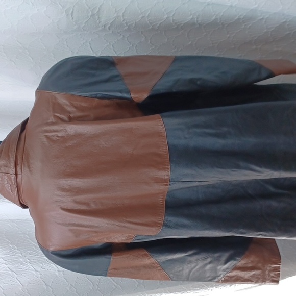 Tower Hill Vintage 80"s Leather Swing Coat - Picture 3 of 7